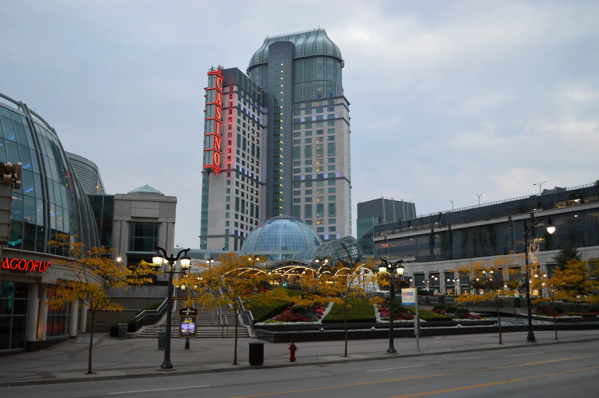 Fallsview Casino Resort exterior overlooking Niagara Falls
